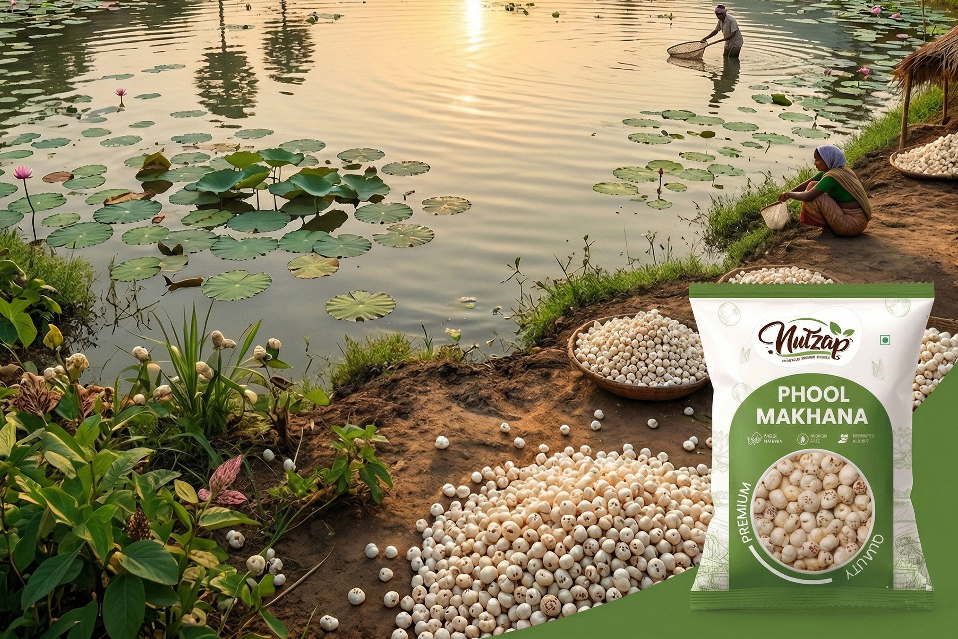 Nutzap - Premium Phool Makhana | Healthy Fox Nuts India